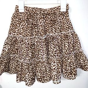 leopard print skirt